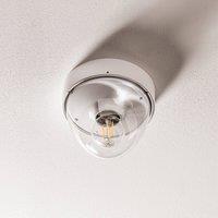 Nowodvorski Lighting Nook ceiling light with clear lampshade, white