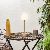 Newgarden Lola Slim LED table lamp battery, brass