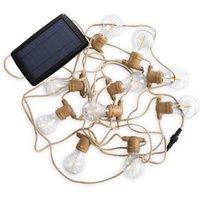 Newgarden Allegra solar string lights, jute cable