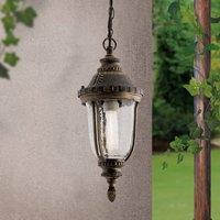 ORION Traditional Paula pendant light, textured glass