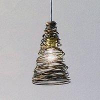 ORION Pirulo pendant light, coiled design, 1-bulb
