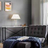 ORION Veronique table lamp, wide base, cream/gold