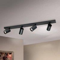 ORION Sean ceiling spotlight, 4-bulb, black