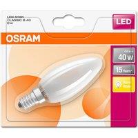 OSRAM candle LED bulb E14 B35 4 W 2,700 K matt