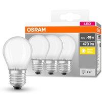 OSRAM LED golf ball E27 P40 4W 2700K 470lm matt 3x