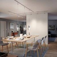 Paulmann URail track, matt chrome, length 100 cm, aluminium