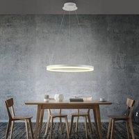 Paul Neuhaus LED hanging light Titus, 60 cm, white, dimmable