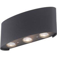 Paul Neuhaus Carlo LED outdoor wall light, 17 cm, black