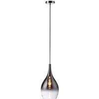 Paul Neuhaus Pilua hanging light, smoke grey, glass, 20 cm, E27