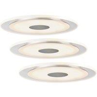 Paulmann Simple LED recessed light Whirl, 3-piece set