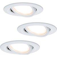 Paulmann Set of 3 LED recessed lights Coin Slim white IP23