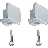 Paulmann URail end cap set of 2 matt chrome