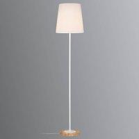 Paulmann With light wood detail - fabric Stellan floor lamp