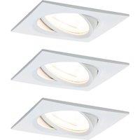 Paulmann Nova Coin 3 spots square dimmable white