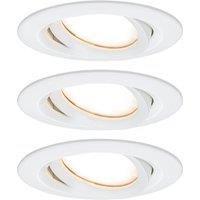 Paulmann Nova Plus 3-piece LED spot, round, white