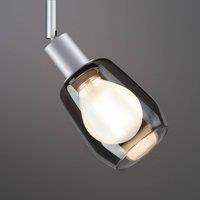 Paulmann Vento lampshade, smoke grey, 8 cm, glass