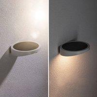 Paulmann Ryse LED solar outdoor wall light white