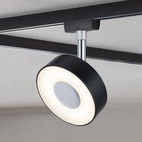 Paulmann URail Circle spot black dimmable 2,700 K