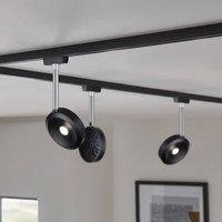 Paulmann URail Discus LED spot black, dimmable