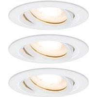 Paulmann Nova LED recessed spotlight, dimmable, IP65, white