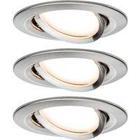 Paulmann Nova LED downlight 3-set pivotable iron