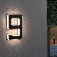 Paulmann LED solar house number 9