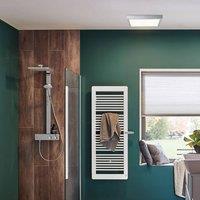 Paulmann Lunar LED panel, angular, chrome, 40x40cm