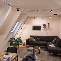 Paulmann Circle LED cable lighting 5-bulb black