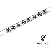 Paulmann Cardan cable lighting system 8-bulb black