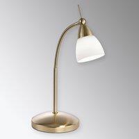 Paul Neuhaus table lamp Pino, brass, 45 cm, dimmable, G9