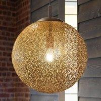 Paul Neuhaus Greta pendant light, 40 cm, gold-coloured, metal