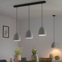 Paul Neuhaus pendant light Eton, 3-bulb, 100 cm, concrete, G9