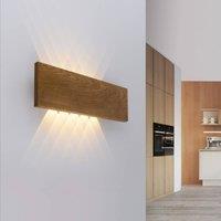 Paul Neuhaus Palma LED wall light wood 45 cm