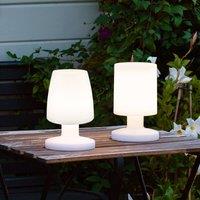 Reality Leuchten Dora LED table lamp, battery-powered, for outdoors