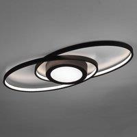 Reality Leuchten LED ceiling light Galaxy, dimmable, anthracite