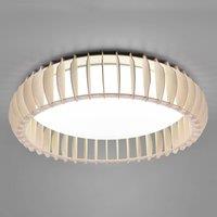 Reality Leuchten Monte LED ceiling light, CCT, 60 cm, light wood