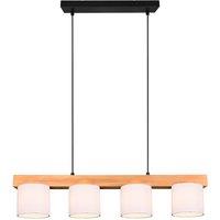 Reality Leuchten Cameron pendant light, four-bulb, white