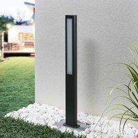 Lucande LED path light Mhairi, angular, anthracite, 100 cm