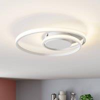 Lindby Kyron LED ceiling lamp, matt white