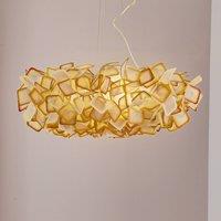 Slamp Clizia hanging light, 78 cm, orange