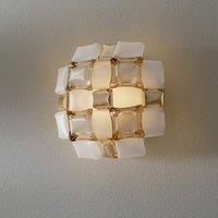 Slamp Mida wall light, 32x32 cm, gold/white