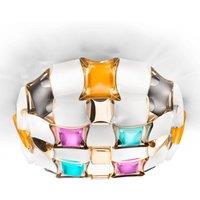 Slamp Mida wall light, 32x32 cm, colourful/white