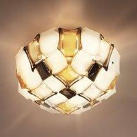 Slamp Mida ceiling light, 67 cm, amber/white
