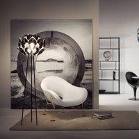 Slamp Flora designer floor lamp tripod, tin