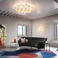 Slamp La Vie L ceiling light, width 71cm, amber