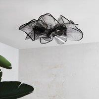 Slamp toile Ceiling LED ceiling light, black