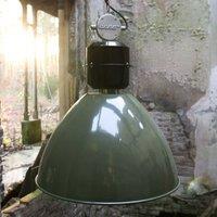 Steinhauer Olive green Frisk pendant light, industrial design