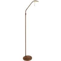 Steinhauer Bronze finish - LED floor lamp Zenith with dimmer