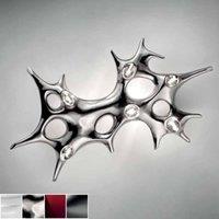 Sil-Lux Abstractly shaped wall light Baobab, platinum