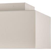 SOLLUX LIGHTING Kasi ceiling light in white steel, 2-bulb